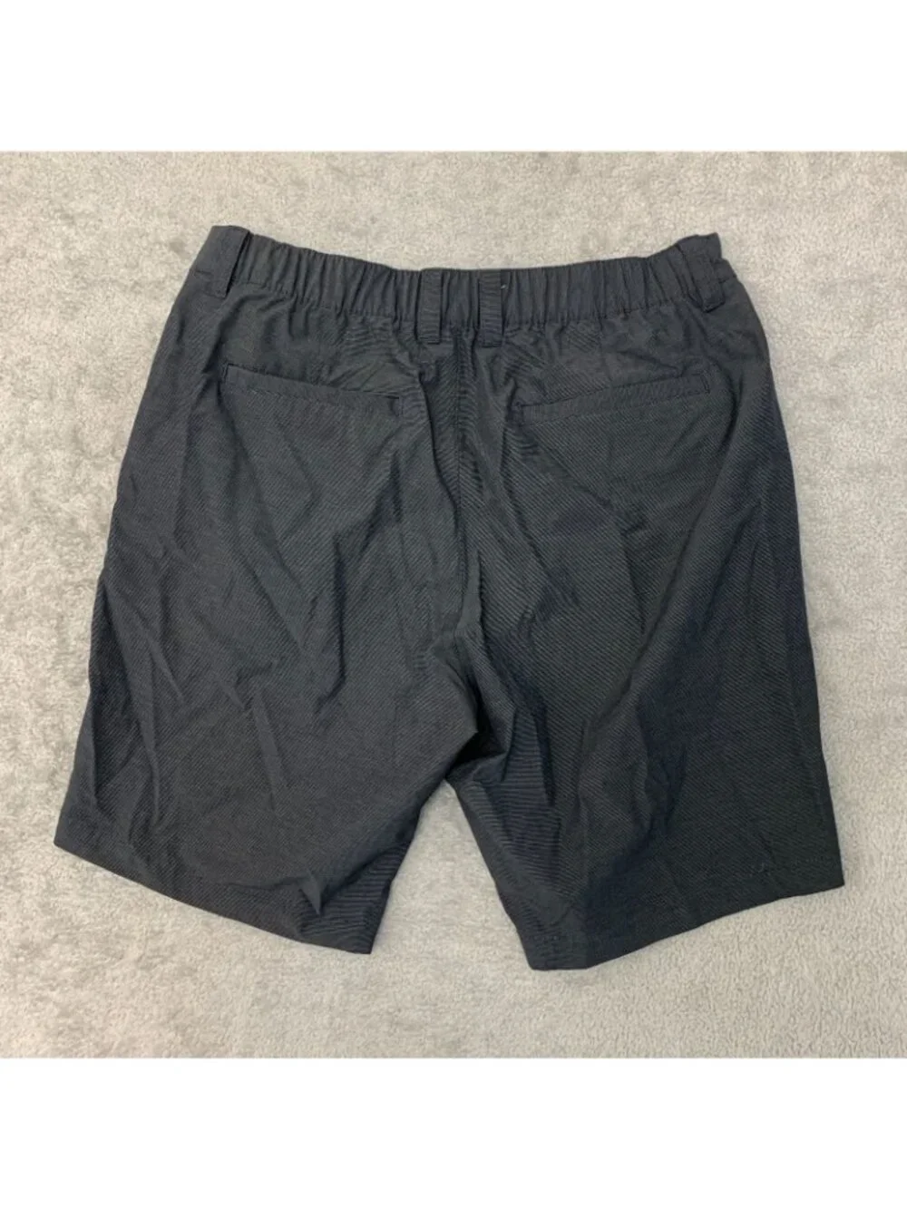 NWOT Banana Republic Men's  34 Black Striped Stretch Shorts